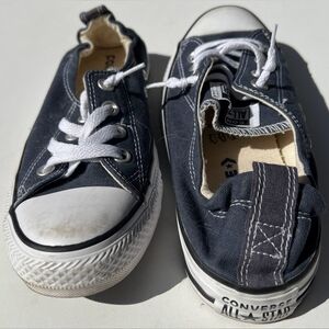 Converse Kids Black Canvas Sneakers